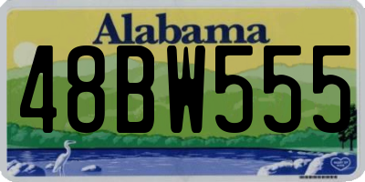 AL license plate 48BW555