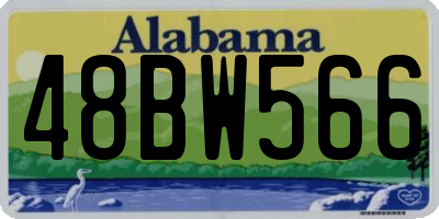 AL license plate 48BW566