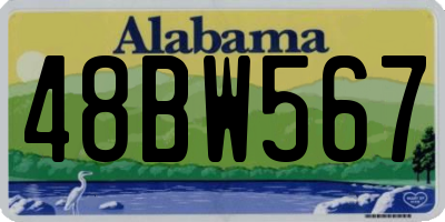 AL license plate 48BW567