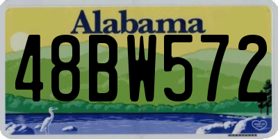AL license plate 48BW572