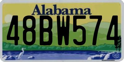 AL license plate 48BW574