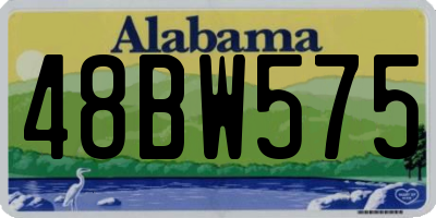 AL license plate 48BW575