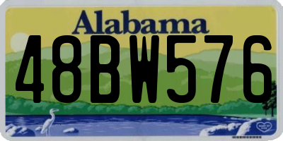 AL license plate 48BW576
