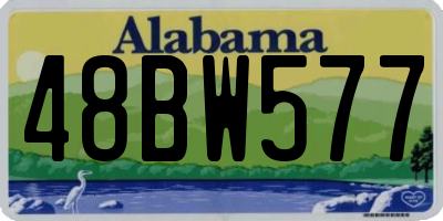 AL license plate 48BW577
