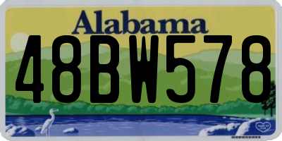 AL license plate 48BW578