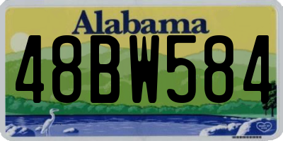AL license plate 48BW584