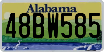 AL license plate 48BW585