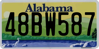 AL license plate 48BW587