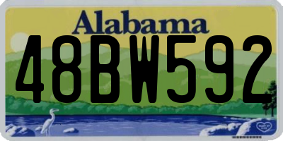AL license plate 48BW592