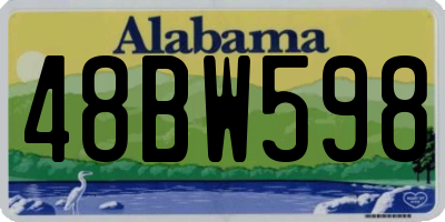 AL license plate 48BW598