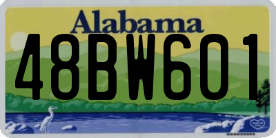 AL license plate 48BW601
