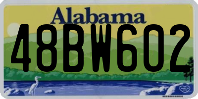 AL license plate 48BW602