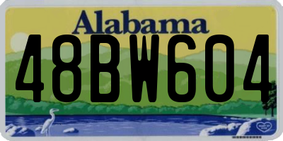 AL license plate 48BW604