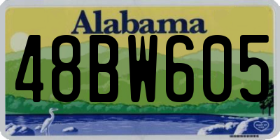 AL license plate 48BW605