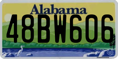 AL license plate 48BW606