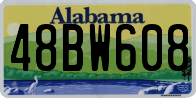 AL license plate 48BW608