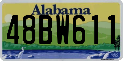 AL license plate 48BW611