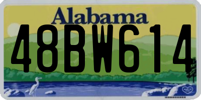 AL license plate 48BW614