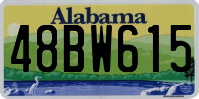 AL license plate 48BW615