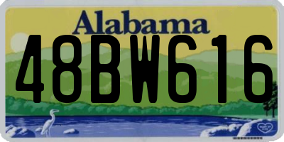 AL license plate 48BW616