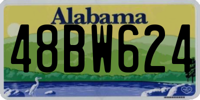 AL license plate 48BW624