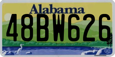 AL license plate 48BW626