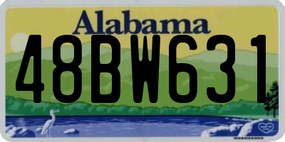 AL license plate 48BW631