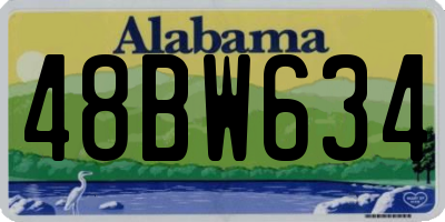 AL license plate 48BW634