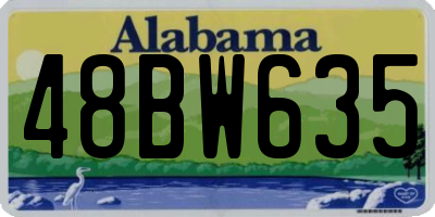 AL license plate 48BW635