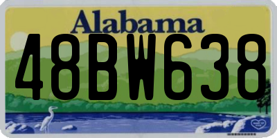 AL license plate 48BW638