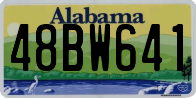 AL license plate 48BW641