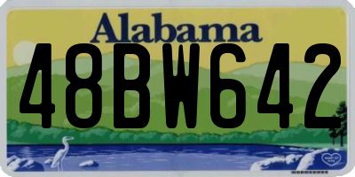 AL license plate 48BW642