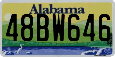 AL license plate 48BW646