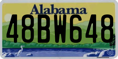 AL license plate 48BW648
