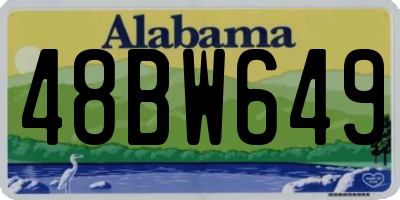 AL license plate 48BW649