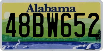 AL license plate 48BW652