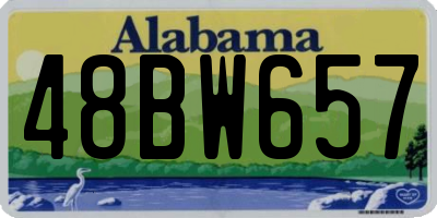 AL license plate 48BW657