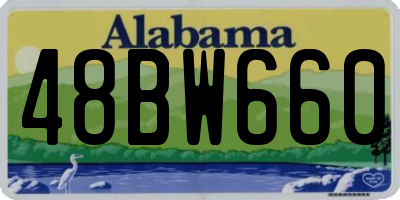 AL license plate 48BW660