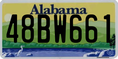 AL license plate 48BW661