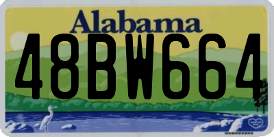 AL license plate 48BW664