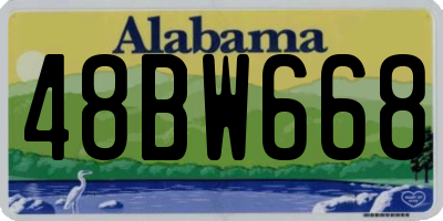 AL license plate 48BW668