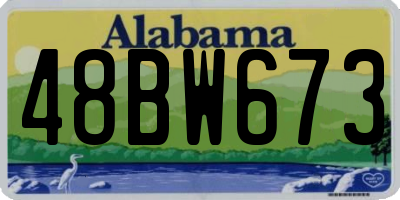 AL license plate 48BW673