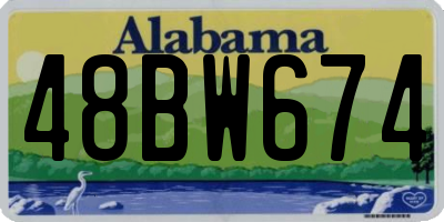 AL license plate 48BW674