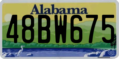 AL license plate 48BW675