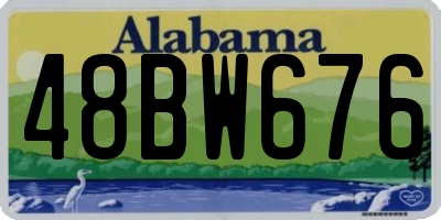 AL license plate 48BW676