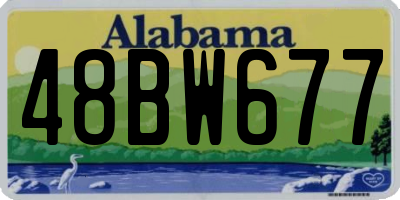 AL license plate 48BW677