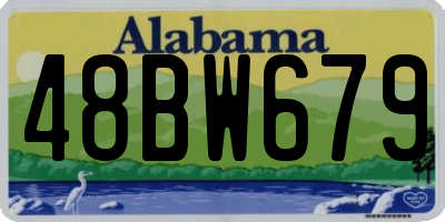 AL license plate 48BW679