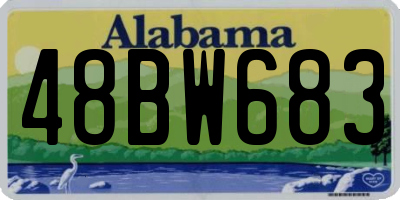 AL license plate 48BW683