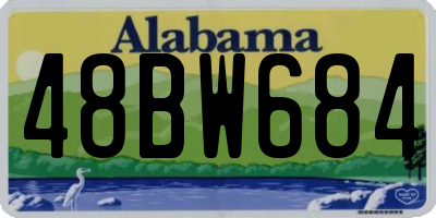 AL license plate 48BW684