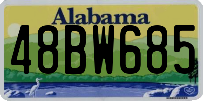 AL license plate 48BW685